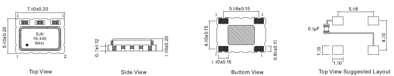 SMD-7050-TCXO-DIMENSIONS