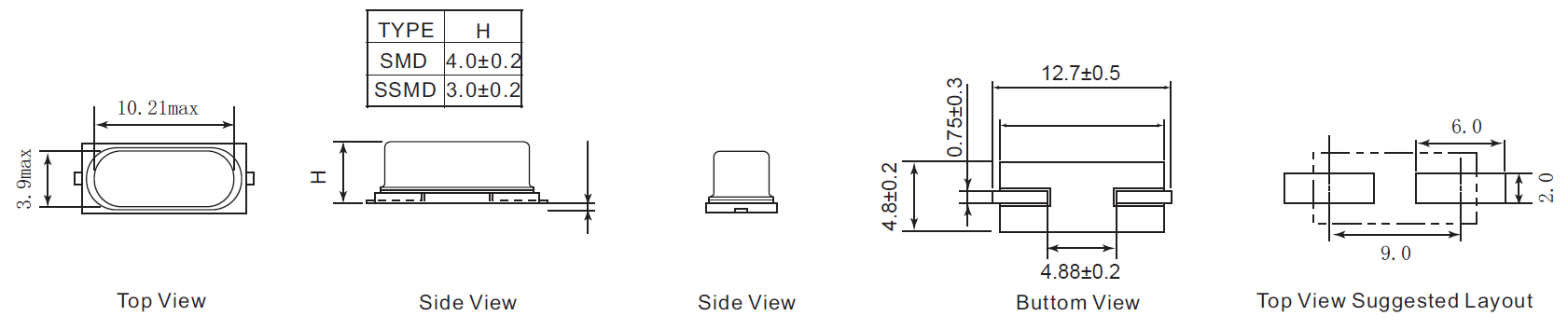 49SMD晶振尺寸图